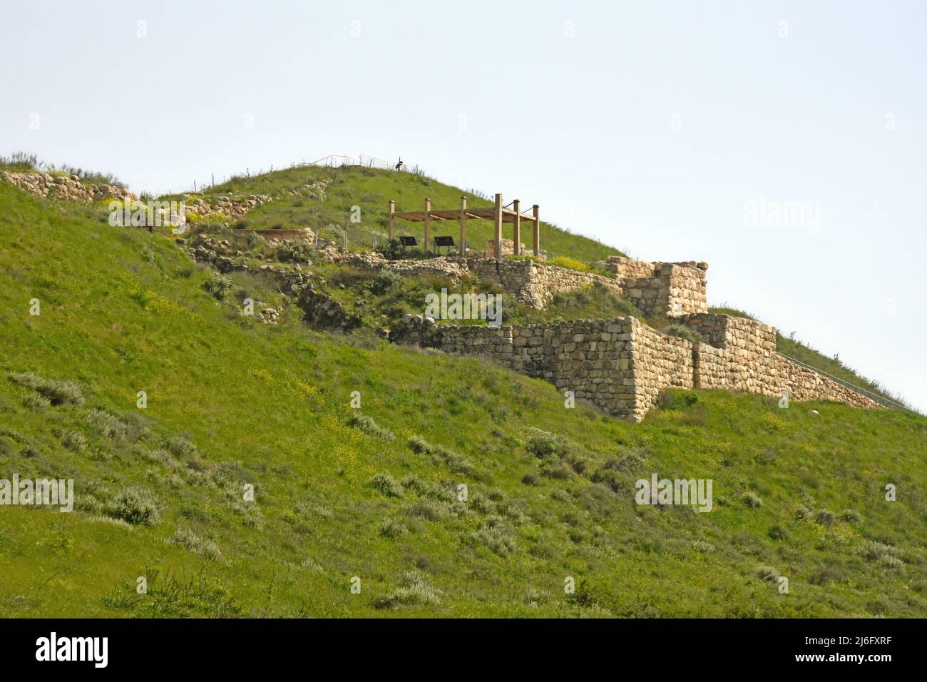 Tel lachish. Sito antico in Israele Foto Stock