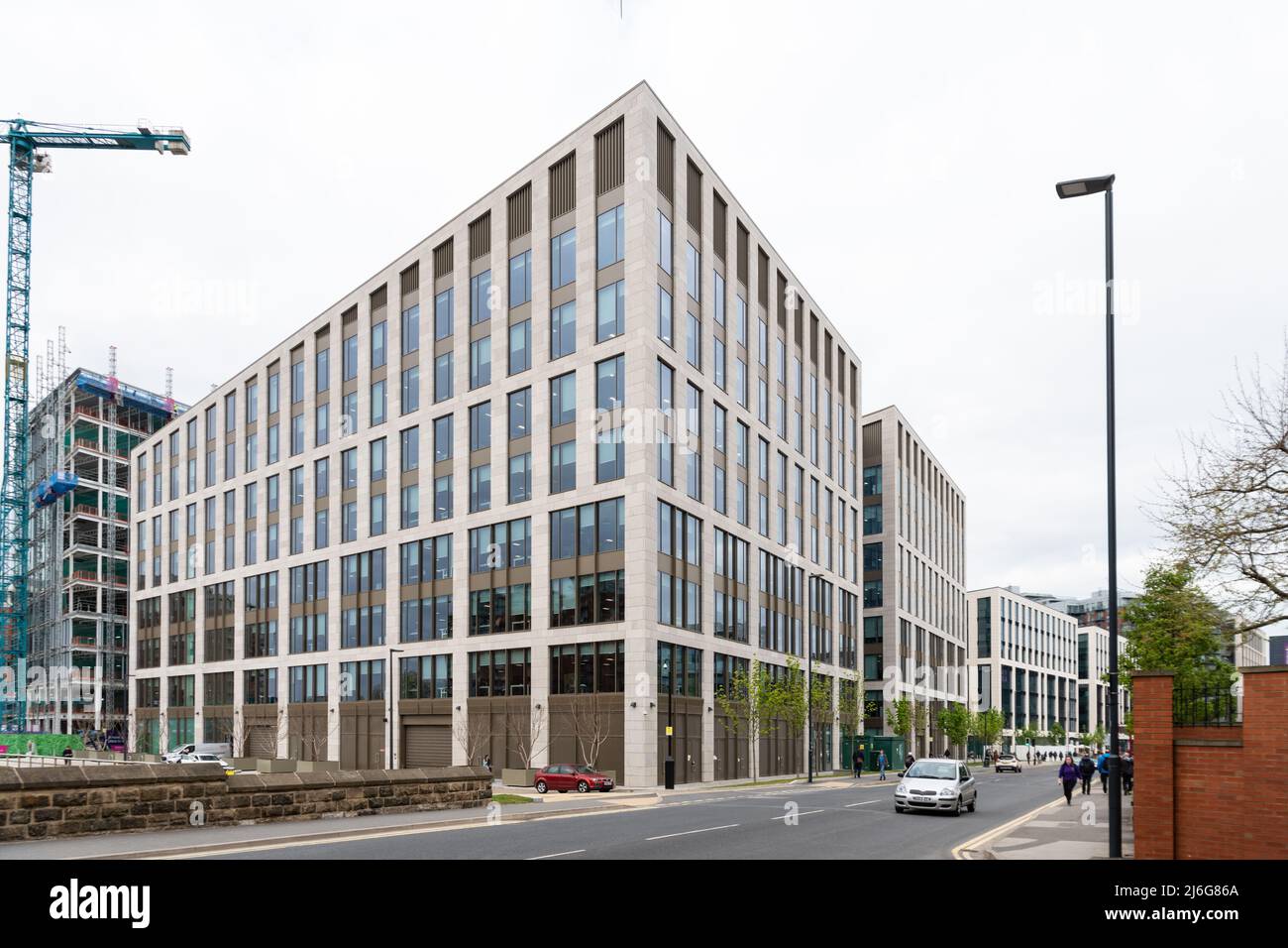 Yorkshire Government Hub Housing HM Revenue and Customs and Department for Transport - 7 & 8 Wellington Place, Leeds, West Yorkshire, Inghilterra, Regno Unito Foto Stock