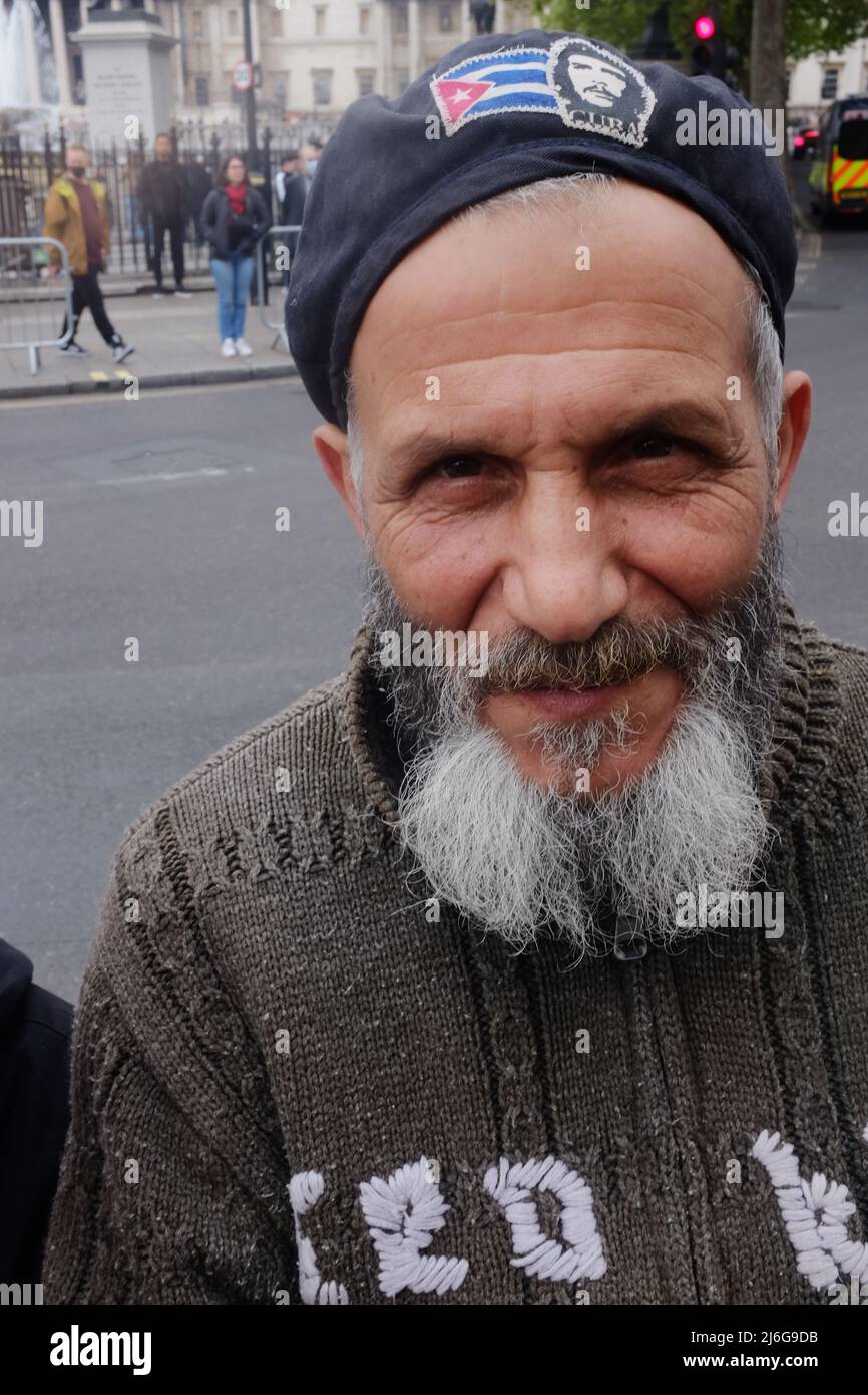 Un sostenitore boliviano di che guvara , l'icona della rivoluzione socialista Foto Stock