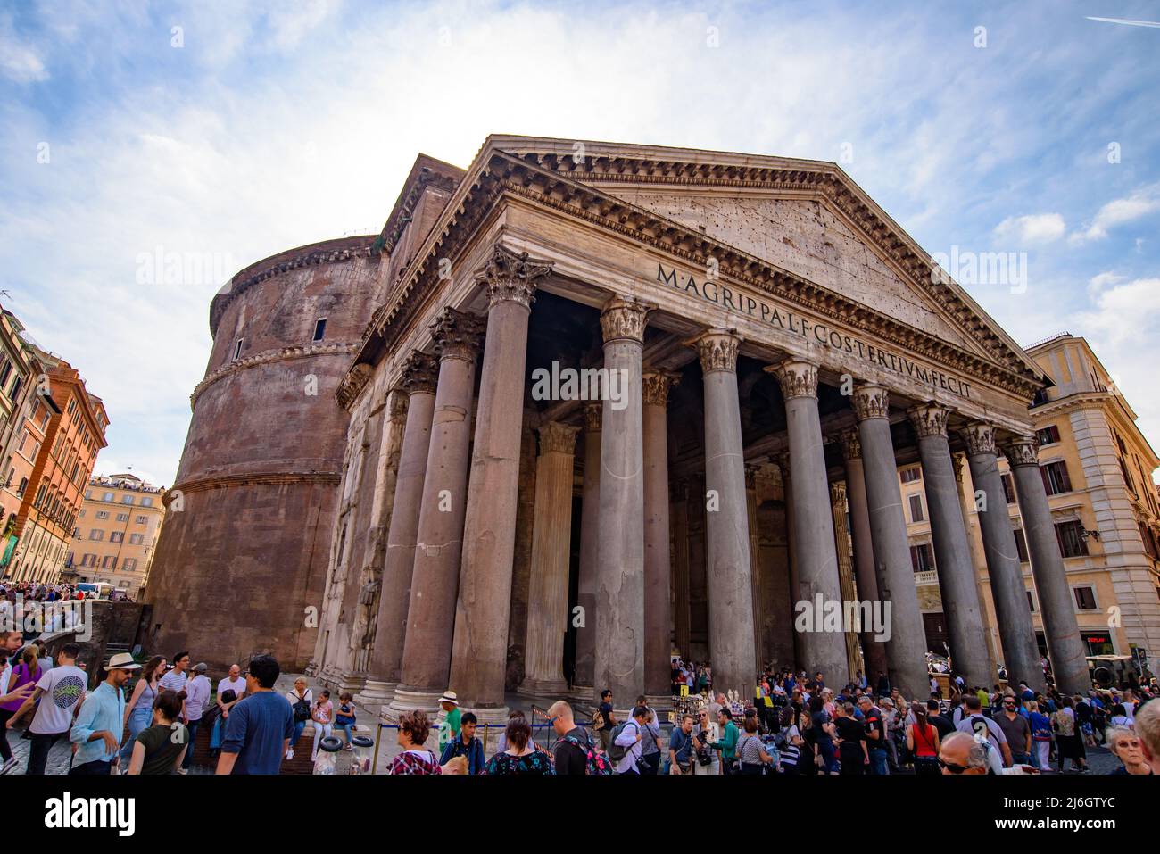Pantheon, ex tempio romano e chiesa cattolica, a Roma Foto Stock