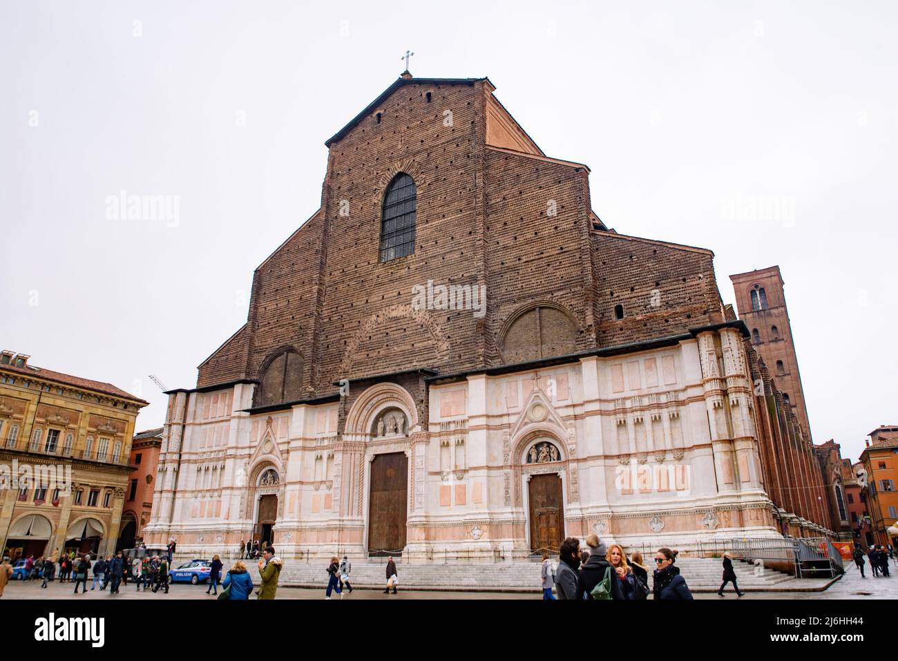 Basilica di San Petronio a Bologna, Italia Foto Stock