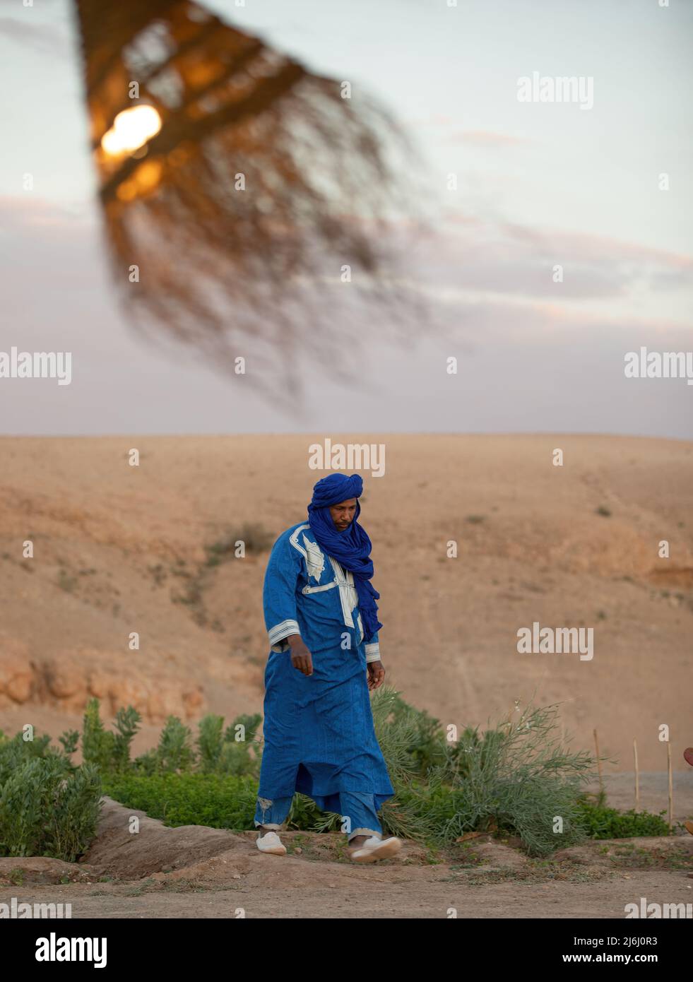 Gente di Marrakech, Agafay Foto Stock