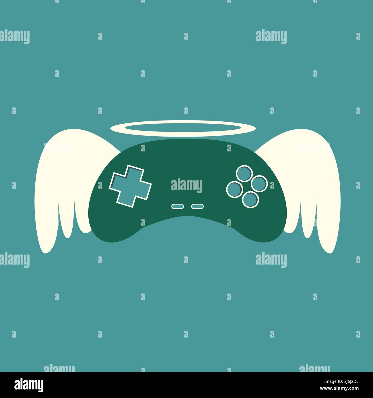 Disegno vettoriale del logo Heaven gaming Illustrazione Vettoriale