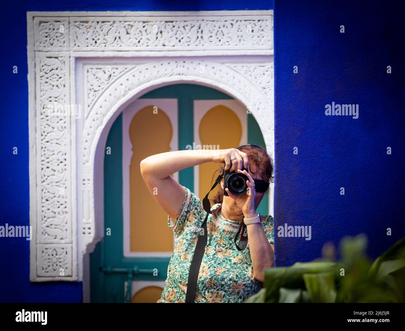 Immagini di Yves Saint Lauren Garden a Marrakesh Foto Stock