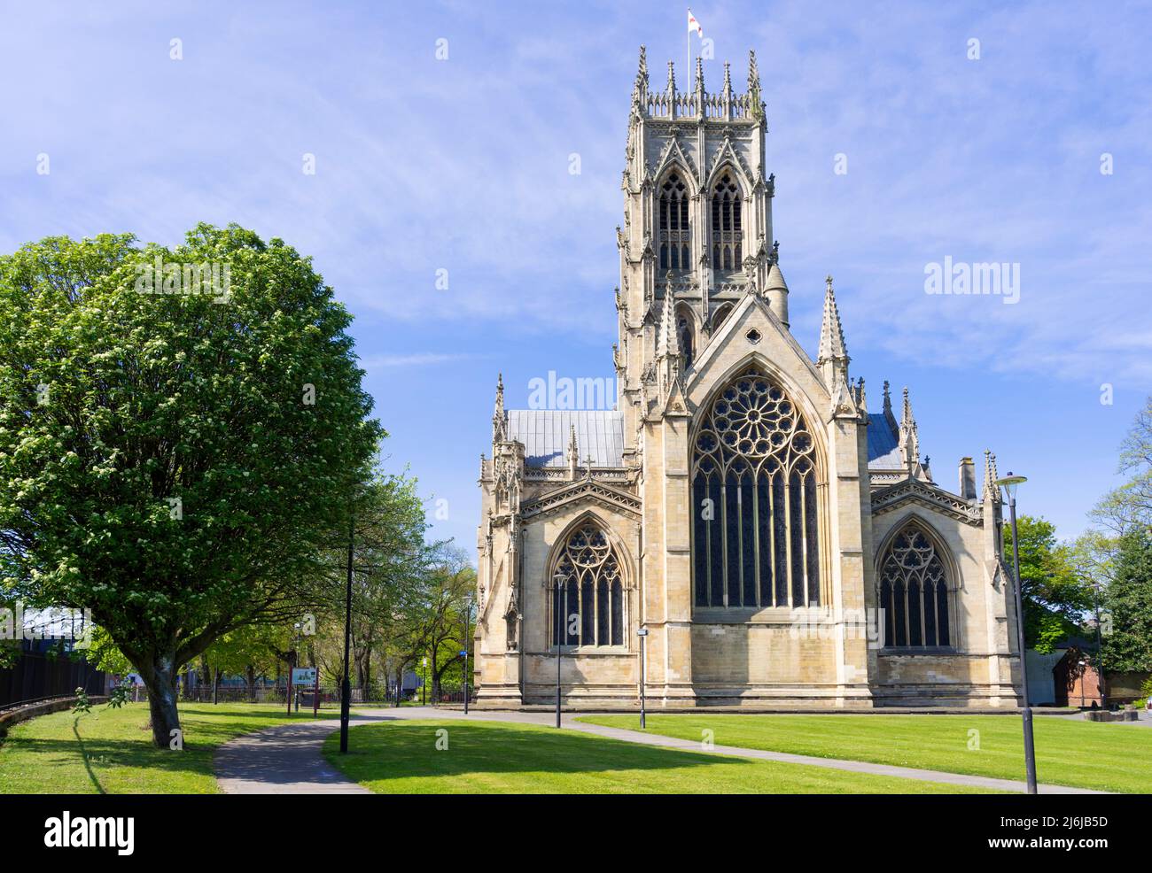 The Minster Church of St George or Doncaster Minster Doncaster South Yorkshire Inghilterra uk gb Europe Foto Stock