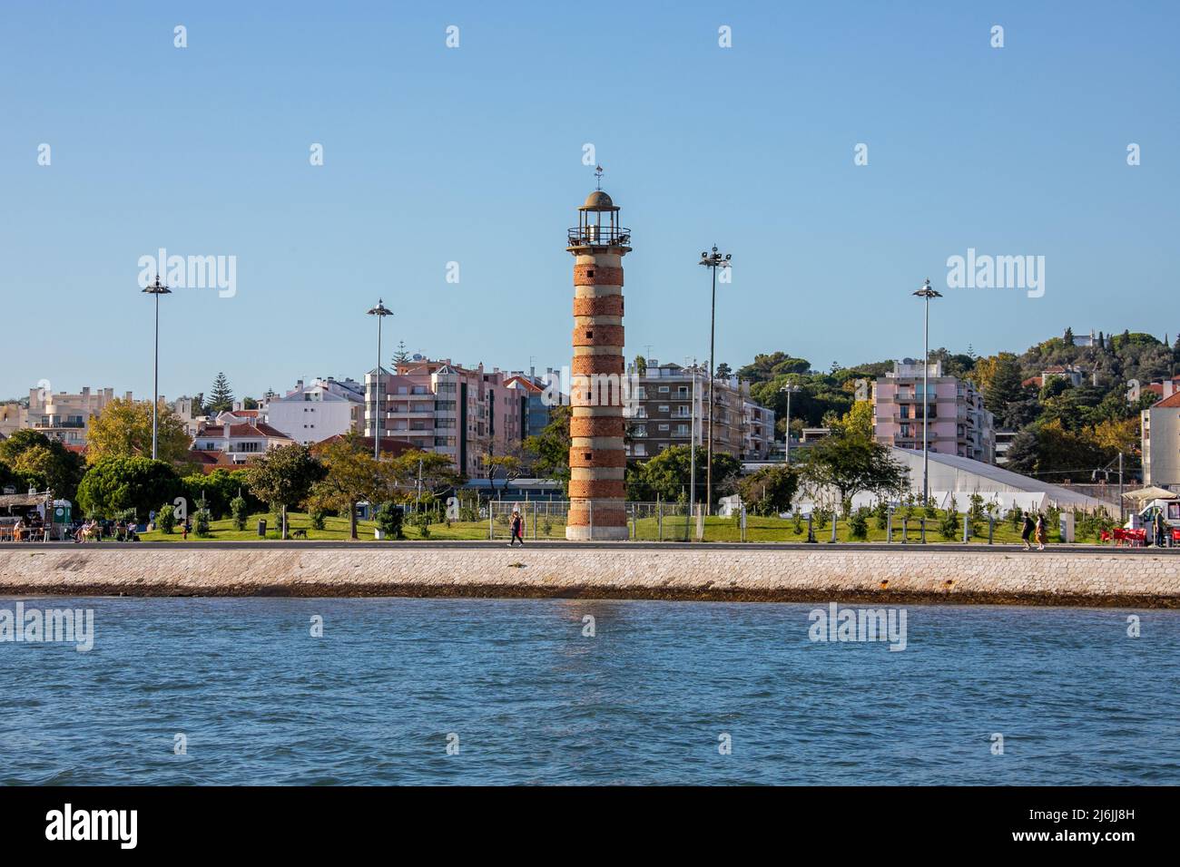 Faro di Belem o Farol de Belém Foto Stock