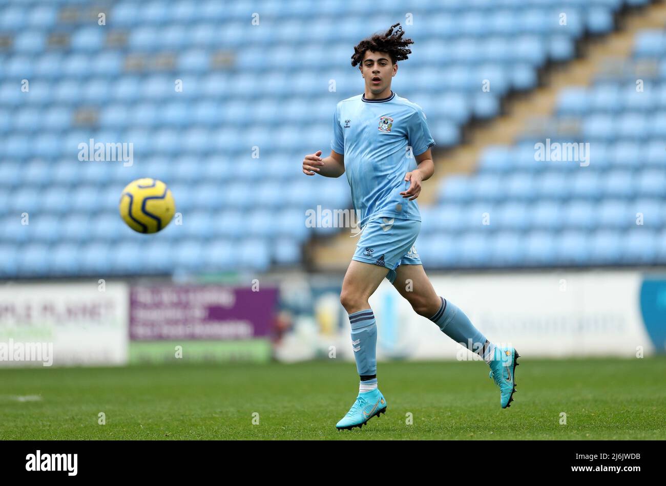 Constantine Panatayio di Coventry è in azione durante la finale della Premier League Development Cup alla Coventry Building Society Arena di Coventry. Data foto: Lunedì 2 maggio 2022. Foto Stock