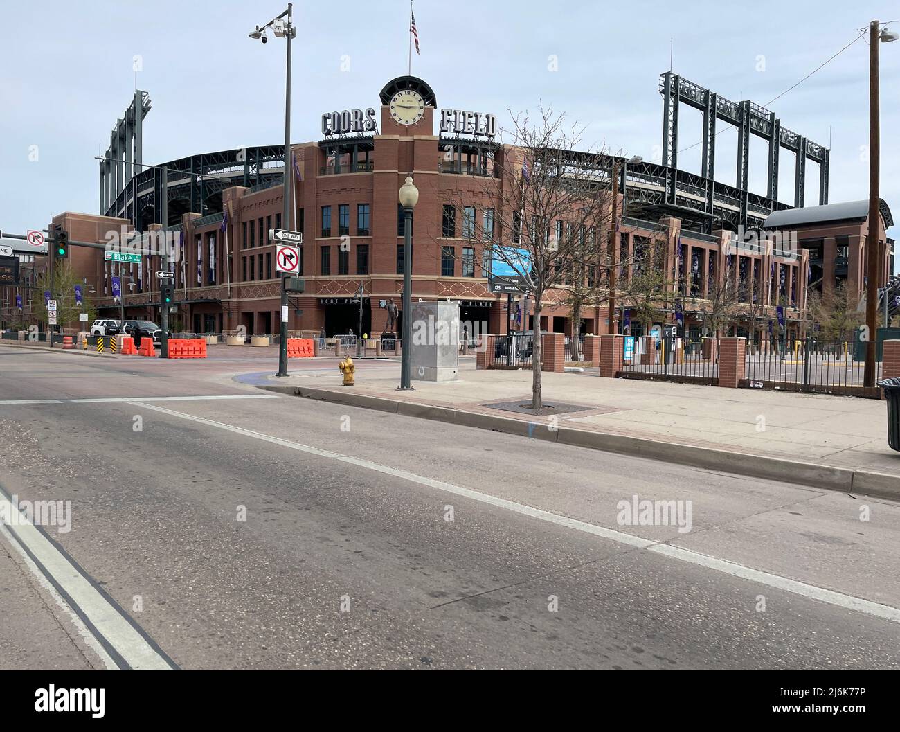 Coors Field, sede della squadra di baseball MLB Denver Rockies di Denver, Co Foto Stock