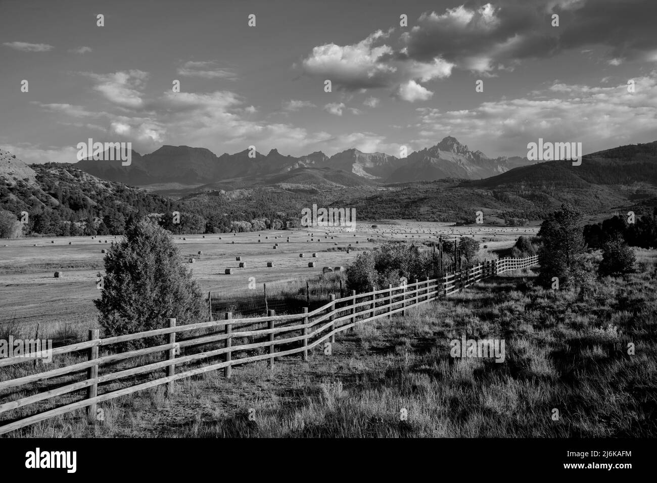 USA, Montagne Rocciose, Colorado, Contea di Ouray, Ridgway, Montagne di San Juan, orizzontale Foto Stock