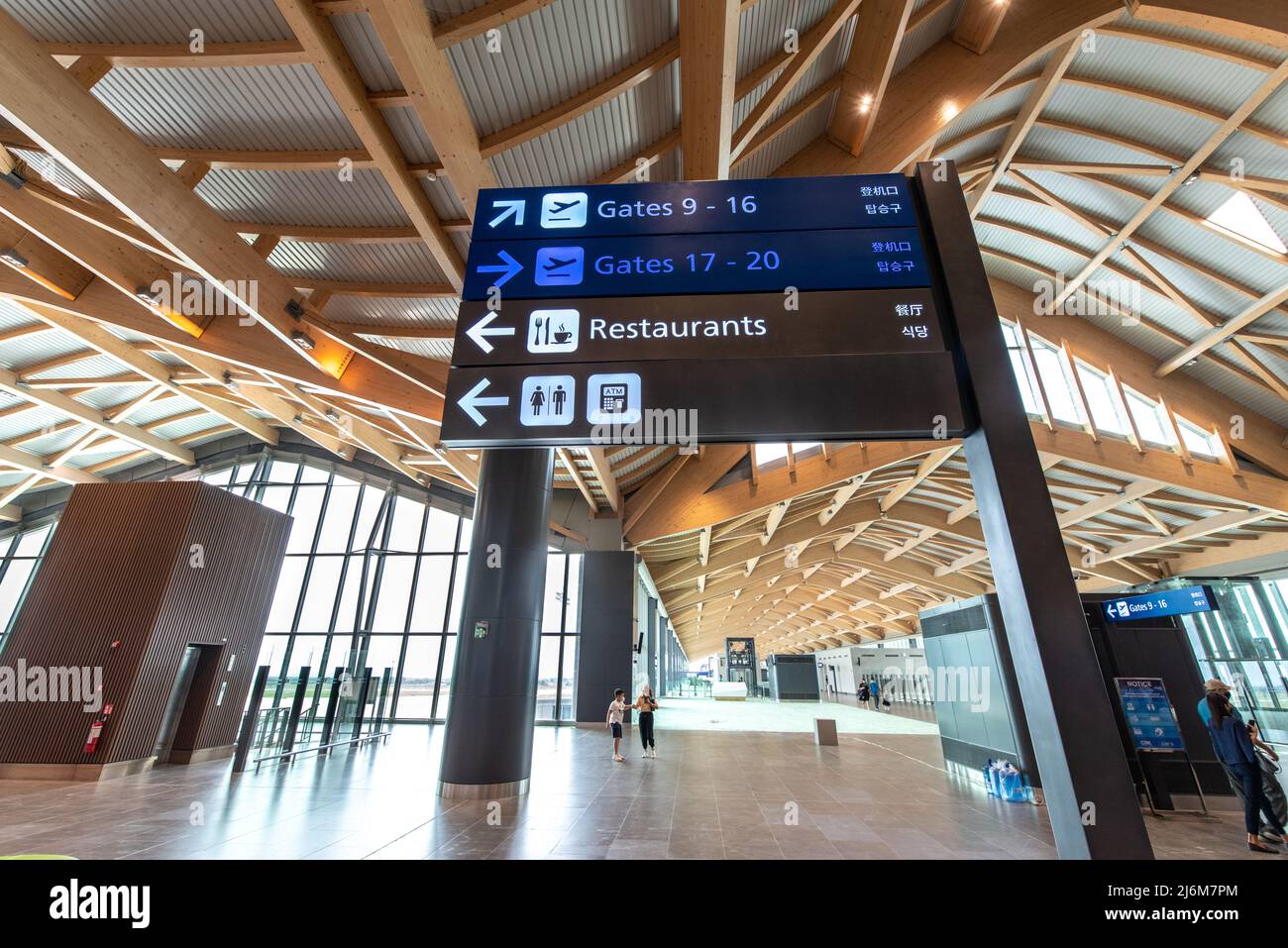 CLARK, FILIPPINE - Apr 30,2022 Terminal passeggeri presso l'Aeroporto Internazionale Clark New, un punto di accesso internazionale per le Filippine all'interno di Clark Freep Foto Stock