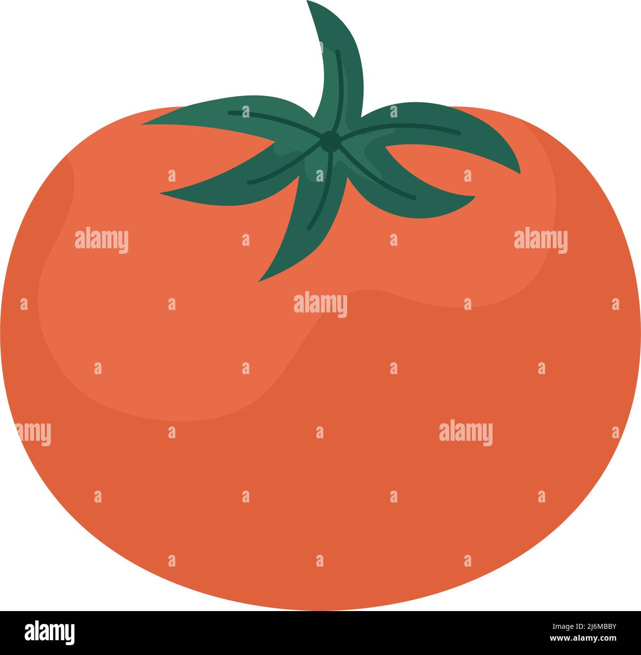 design con tomatoe rosso Illustrazione Vettoriale