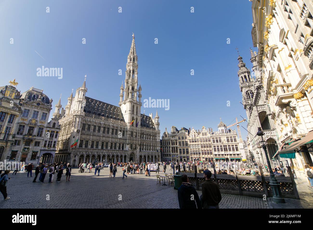 Bruxelles, Belgio - 25 marzo 2021: La Grand Place di Bruxelles, il centro della città. Foto Stock
