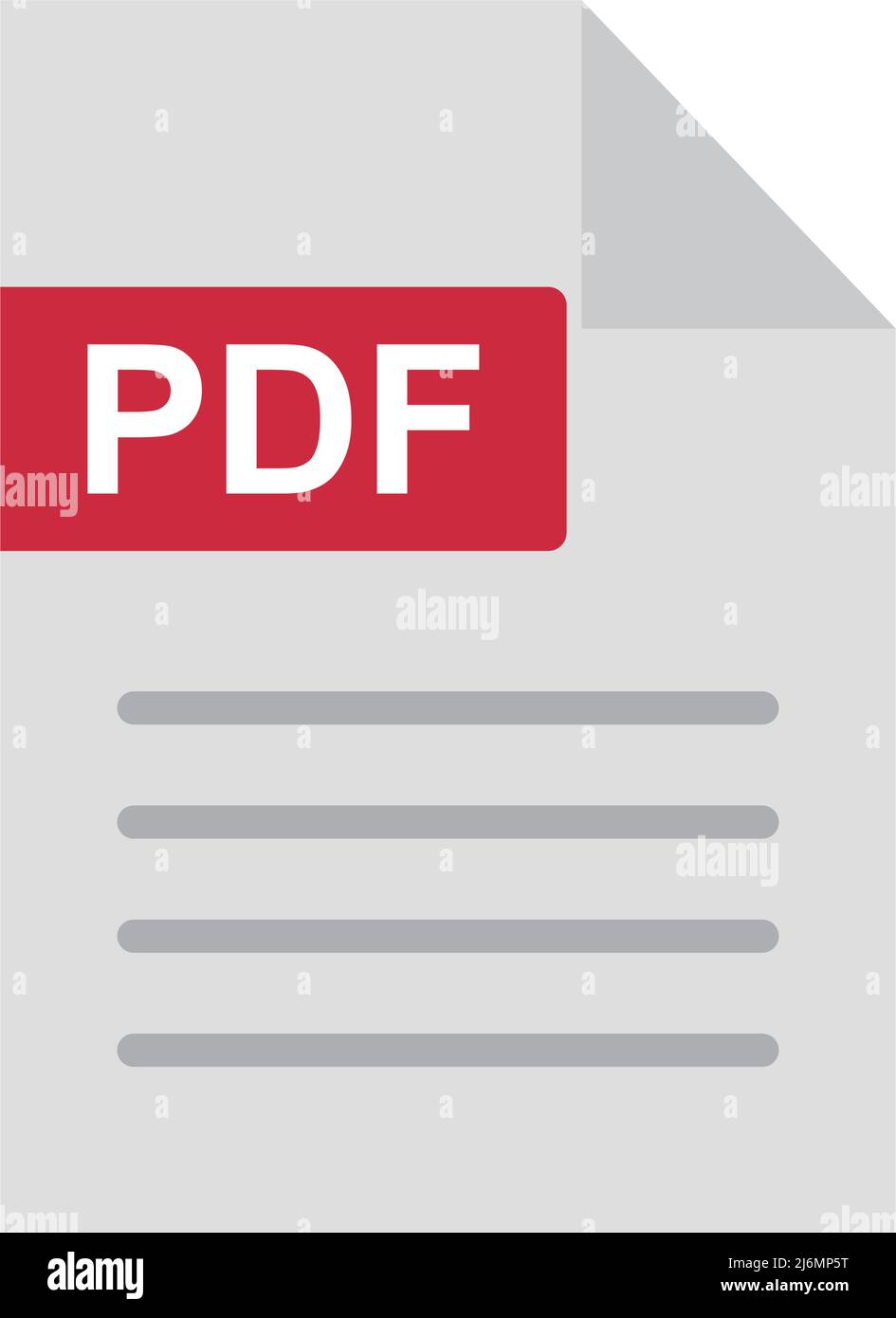 Icone dei file PDF. Documento aziendale. Vettori modificabili. Illustrazione Vettoriale