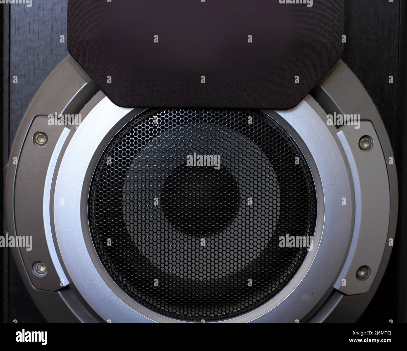 sistema di altoparlanti audio con altoparlanti tweeter di alta qualità, nessuna persona ha foto in magazzino Foto Stock