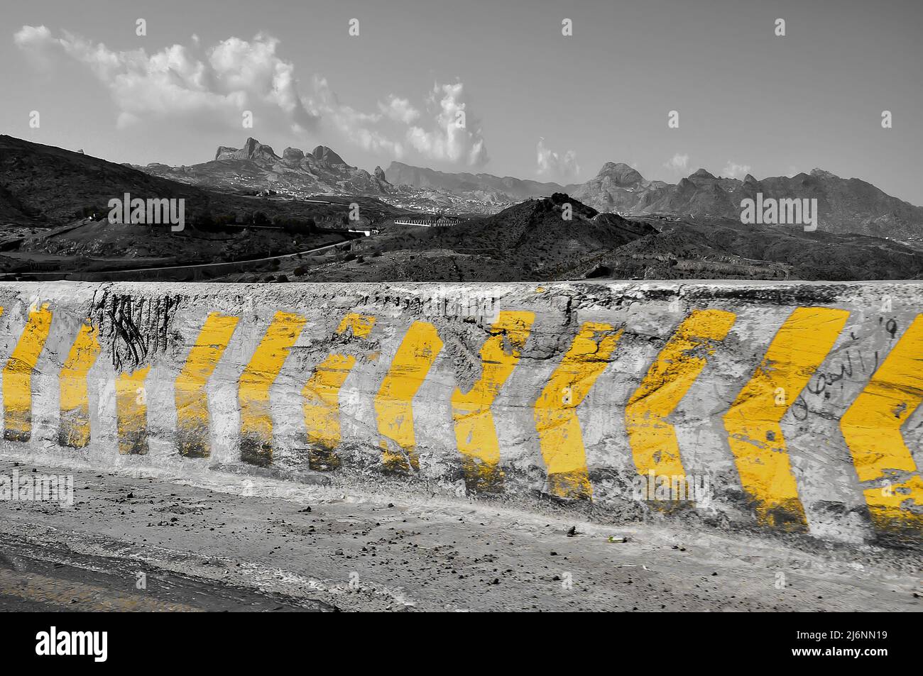Strada pericolosa. Foto Stock