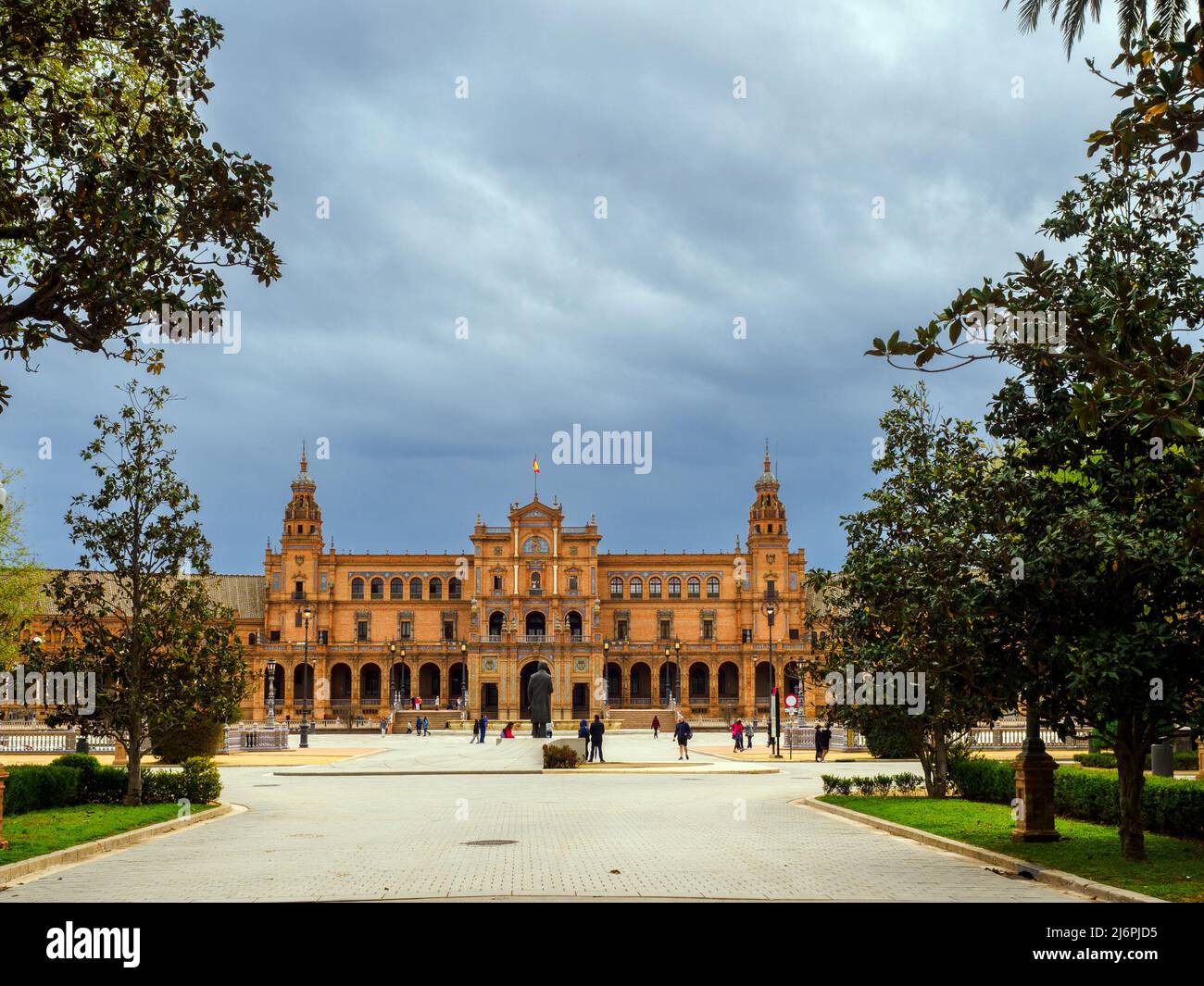 Plaza de Espana (Piazza Spagna) a Siviglia - Andalusia, Spagna Foto Stock