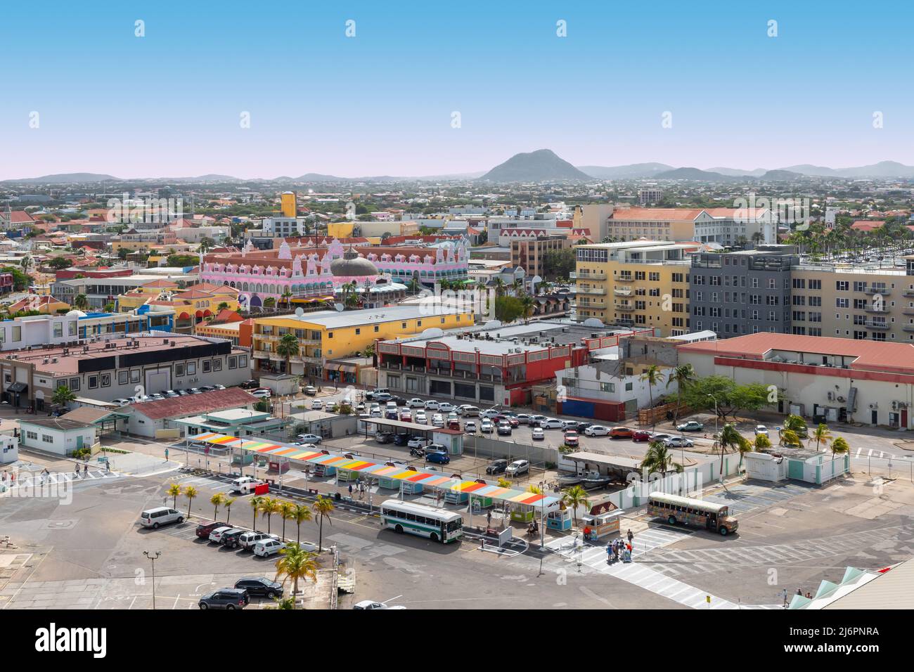 Oranjestad, capitale di Aruba. Foto Stock