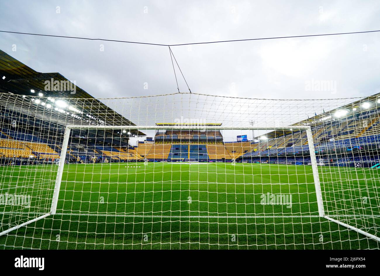 Una visione generale dello stadio prima della semifinale della UEFA Champions League, seconda partita all'Estadio de la Ceramica, Villarreal. Data foto: Martedì 3 maggio 2022. Foto Stock