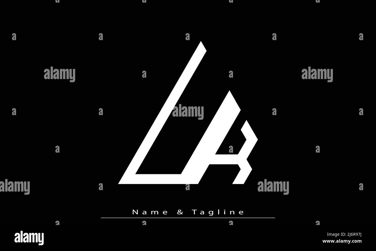 Lettere alfabetiche iniziali logo monogramma UK , KU Illustrazione Vettoriale