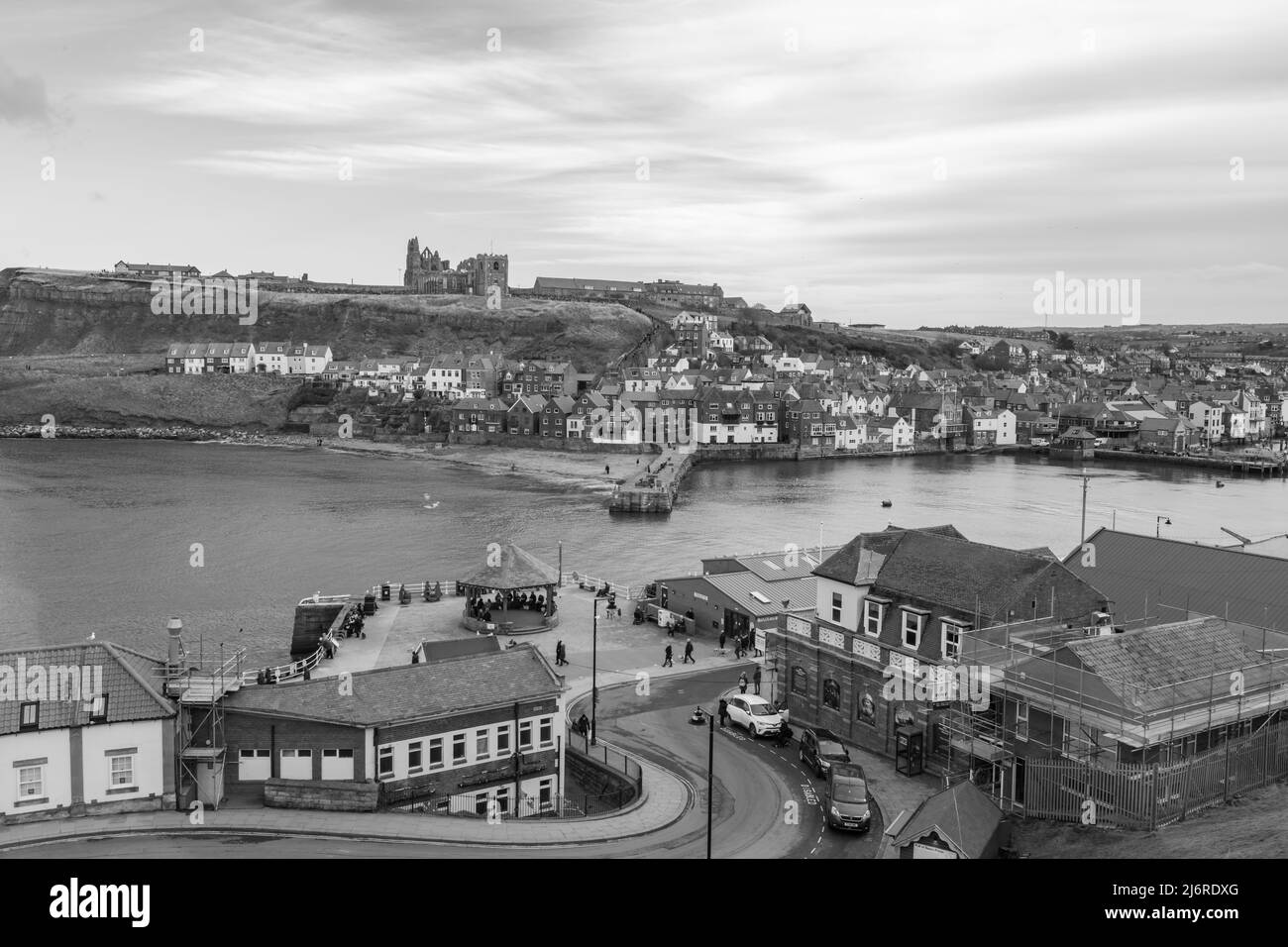 Foto di paesaggio di Whitby nel North Yorkshire Foto Stock