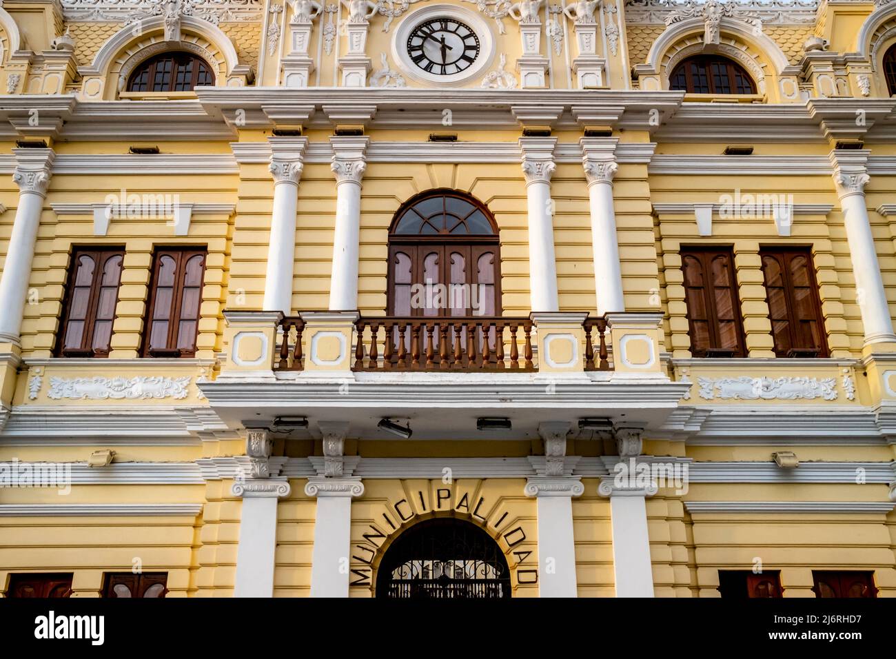 Il Palacio Municipal De Chiclayo, Chiclayo, Regione Lambayeque, Perù. Foto Stock