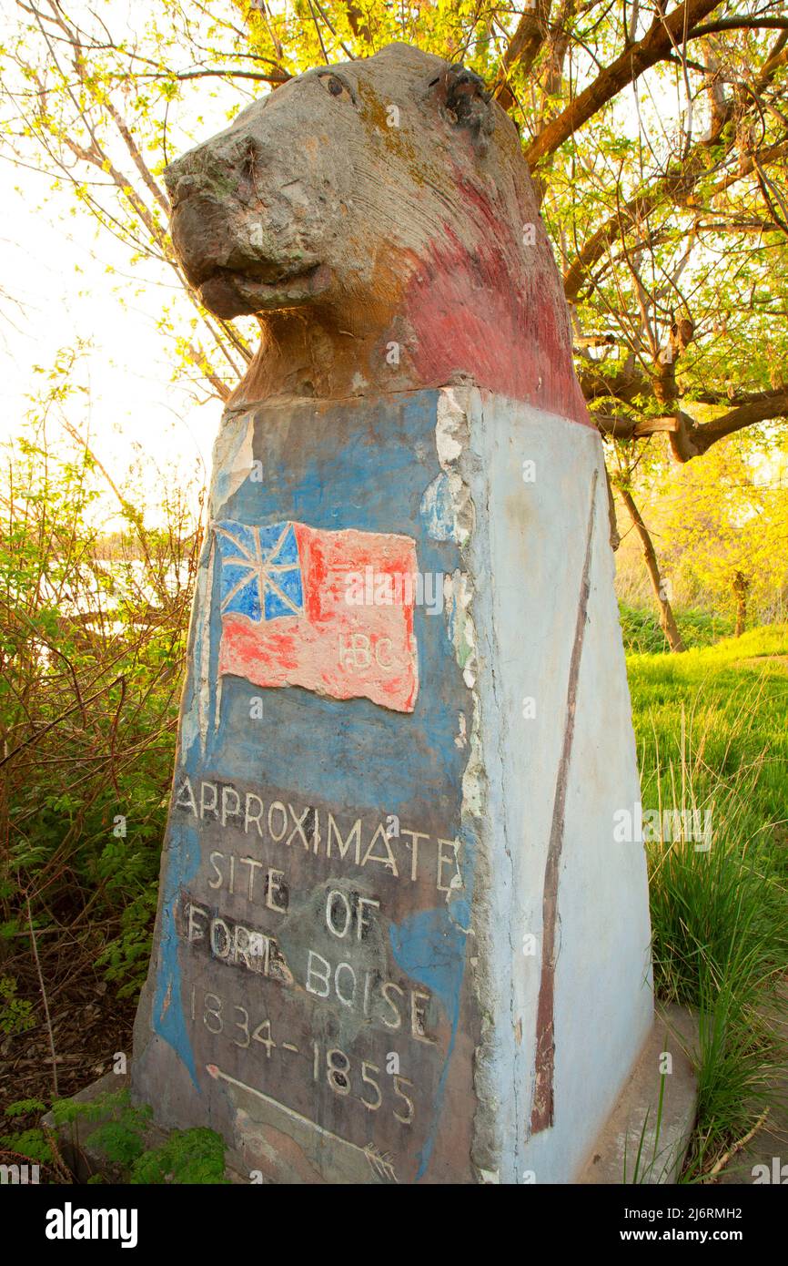 Fort Boise, Fort Boise Wildlife Management Area, Idaho Foto Stock