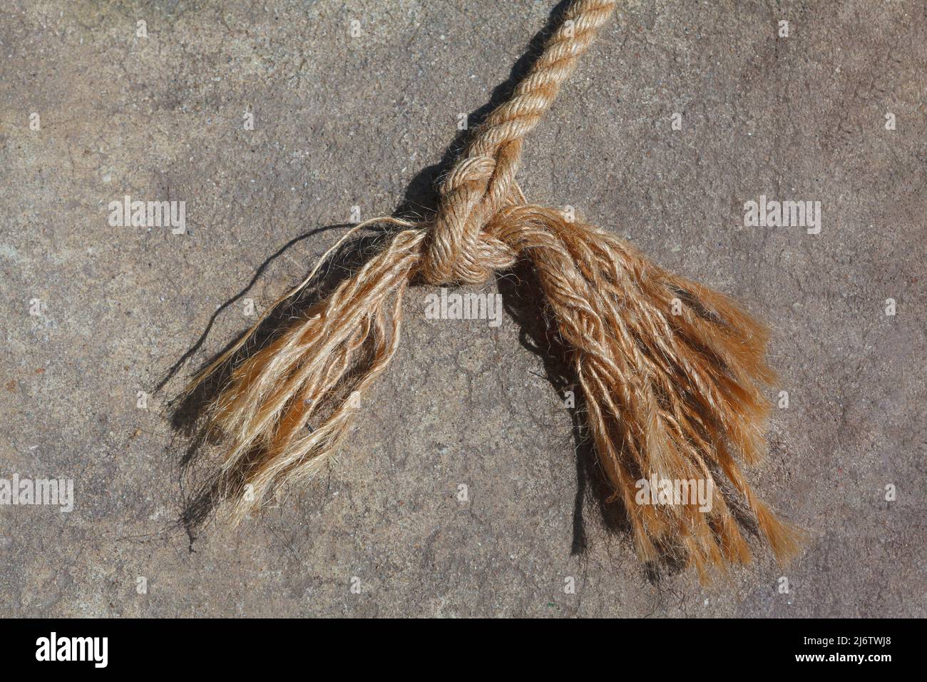 Corda intrecciata agricola . Filettature buona resistenza alla trazione e all'attrito Foto Stock