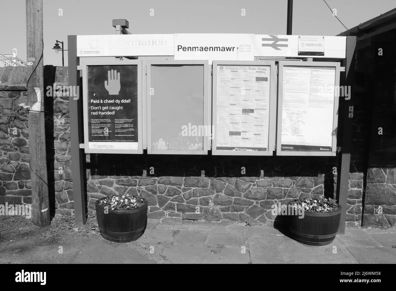 Penmaenmawr Stazione ferroviaria Galles del Nord Foto Stock