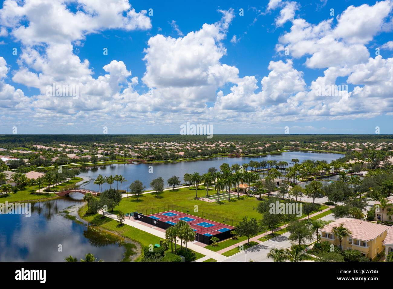 Veronawwalk comunità, Napoli Florida Real Estate Retirement Baby Boomers Foto Stock