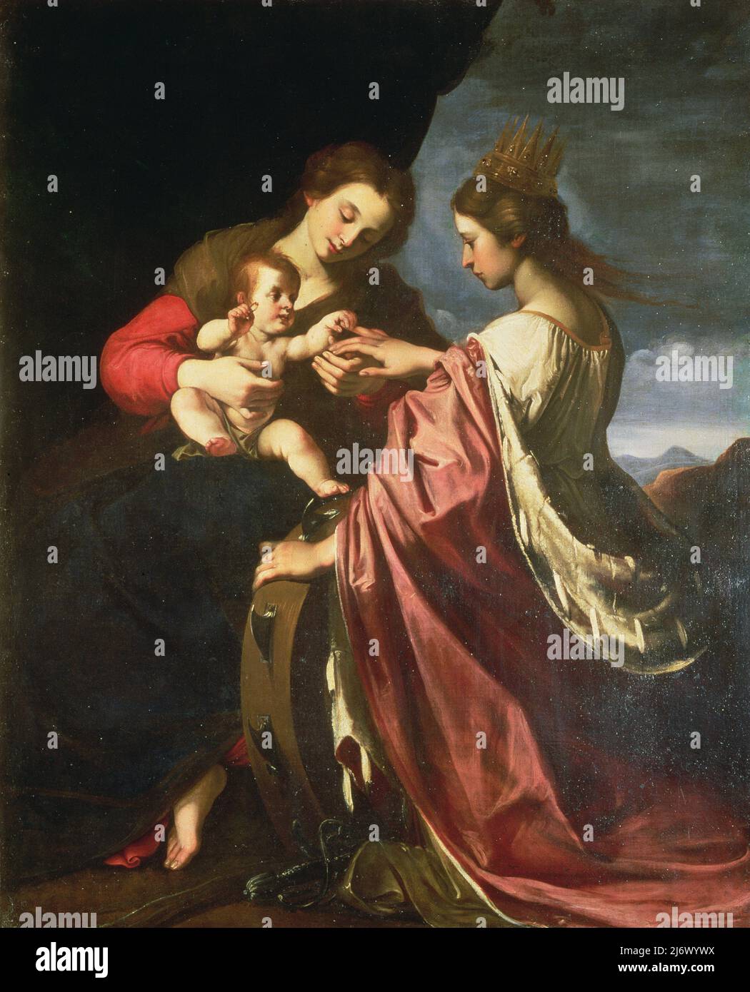 Vista di una città ideale, o la città di Dio, dopo il 1470 (dettaglio del 80057) (olio su pannello) di Laurana, Luciano (c.1420-79) (attr. To); Galleria Nazionale delle Marche, Urbino, Marche, Italia; (add.info.: attribuito anche a Piero della Francesca (c.1415-92); Apparentemente commissionato per il palazzo del duca Federico da Montefeltro di Urbino;); italiano, per diritto d'autore. Foto Stock