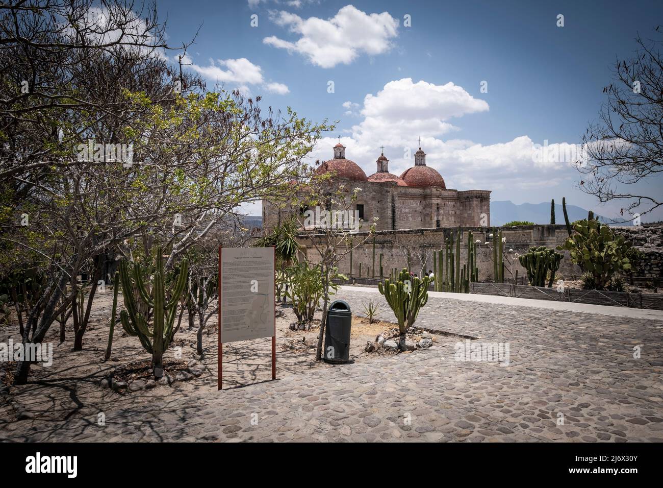 L'antico e incredibile sito archeologico di Mitla in Oaxaca Messico Foto Stock