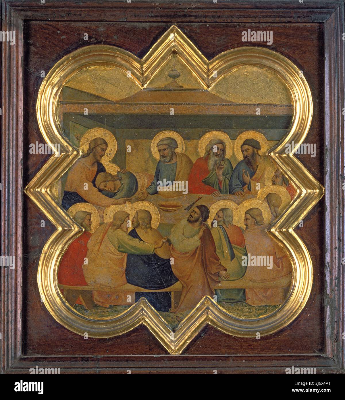 San Dorothy, pannello sinistro di polittico (pannello) di Amman, Jost (1539-91) (attr. To); Galleria e Museo Estense, Modena, Italia; Svizzero, fuori copyright. Foto Stock