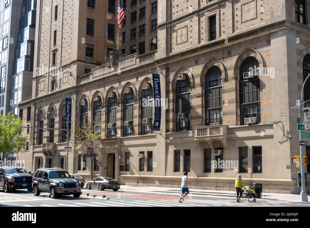 Baruch College, 23nd Street e Lexington Avenue, New York, Stati Uniti d'America Foto Stock