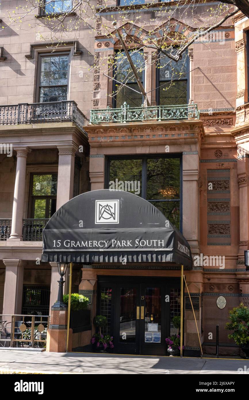 Il National Arts Club, Gramercy Park, NYC, 2022 Foto Stock