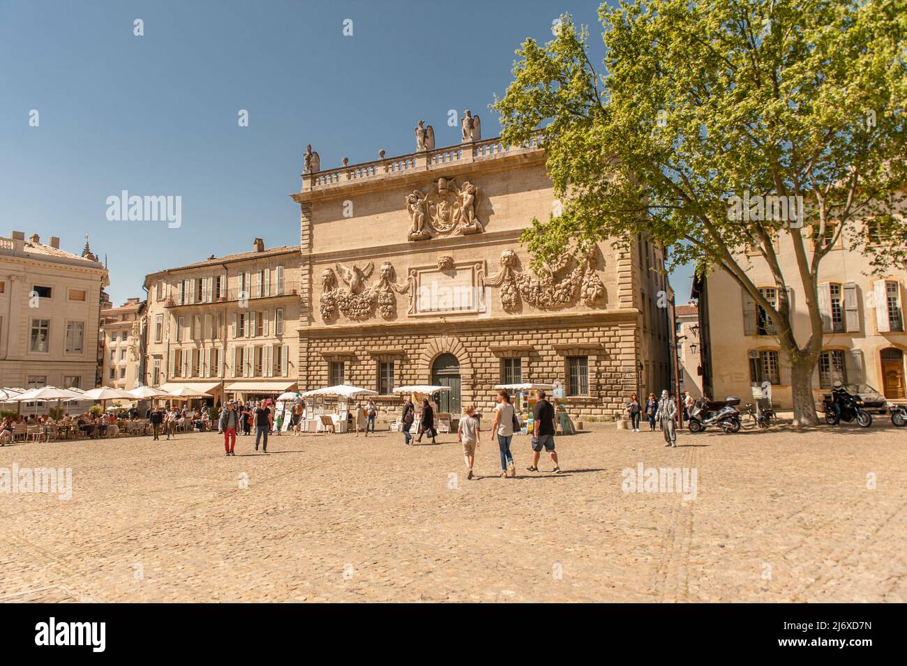 Il Hôtel des Monnaies a Place du Palais, Avignone, Francia Foto Stock