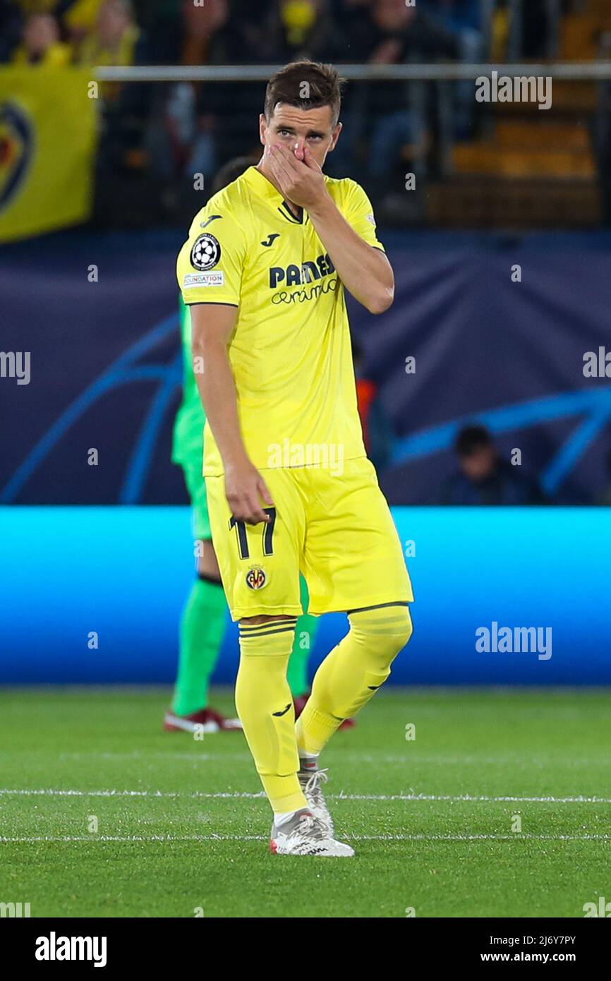 Giovani lo Celso (Villarreal CF) durante il Villarreal CF vs Liverpool FC, la partita di calcio della UEFA Champions League a Vilareal, Spagna, maggio 03 2022 Foto Stock