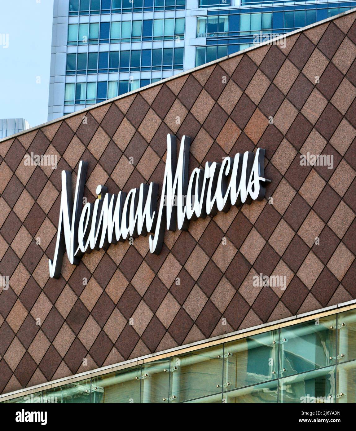 Un grande magazzino Neiman Marcus di articoli di lusso a San Francisco, California. Foto Stock