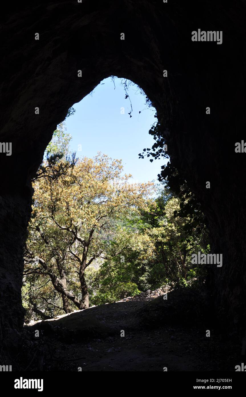 Grotta del Pastore nel destino di Sant'Anna d'Evenos Foto Stock