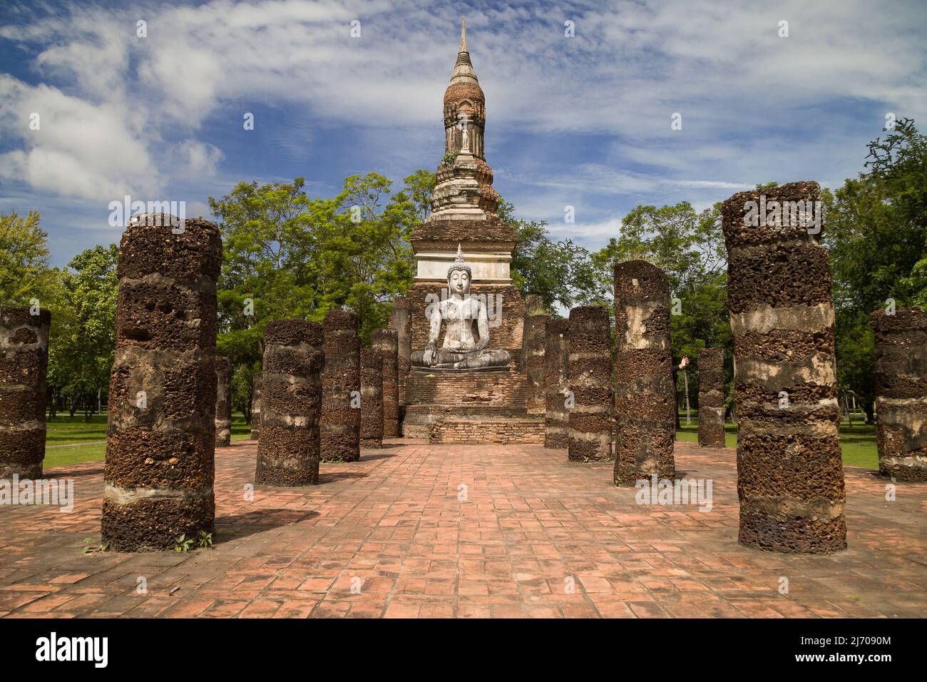 Wat Traphang Ngoen a Sukhothai, Tailandia. Foto Stock