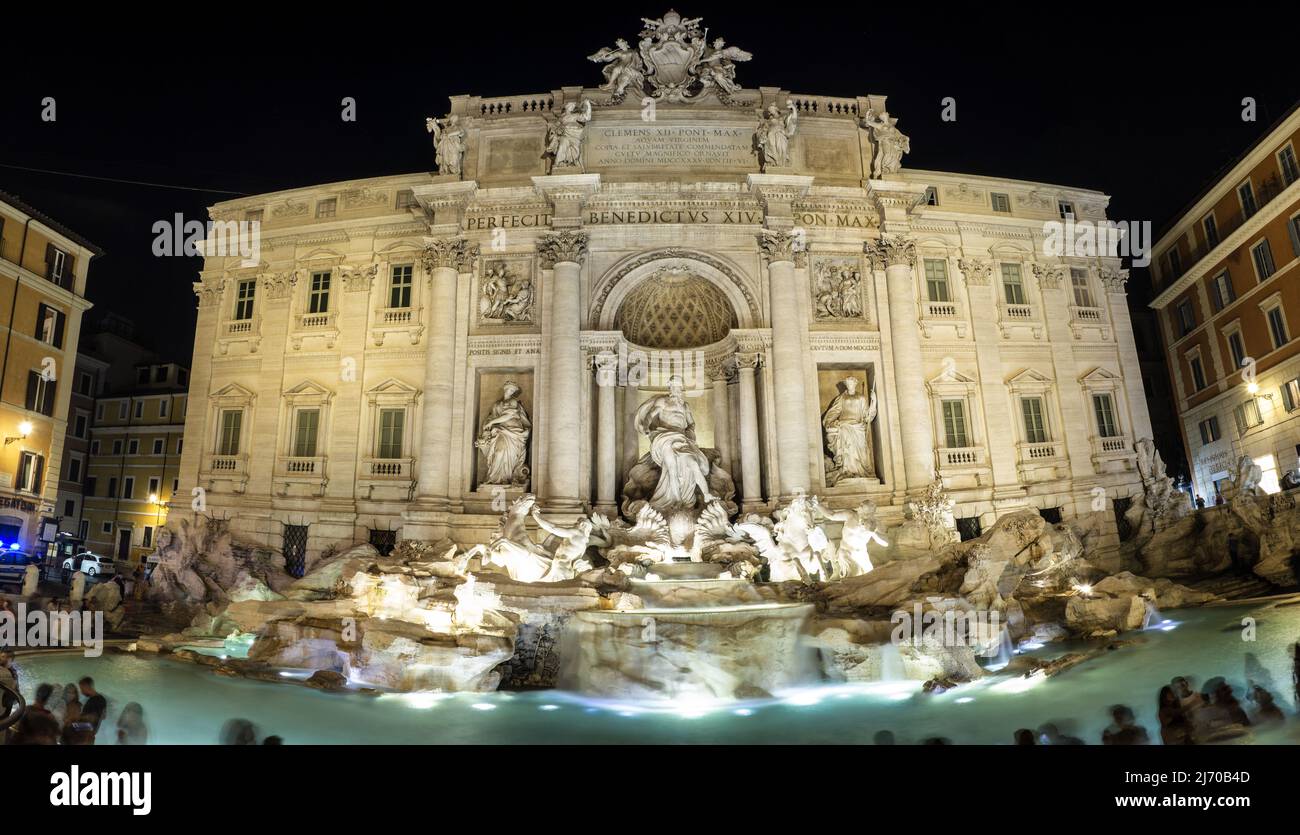 Fontana di Trevi a Roma Foto Stock