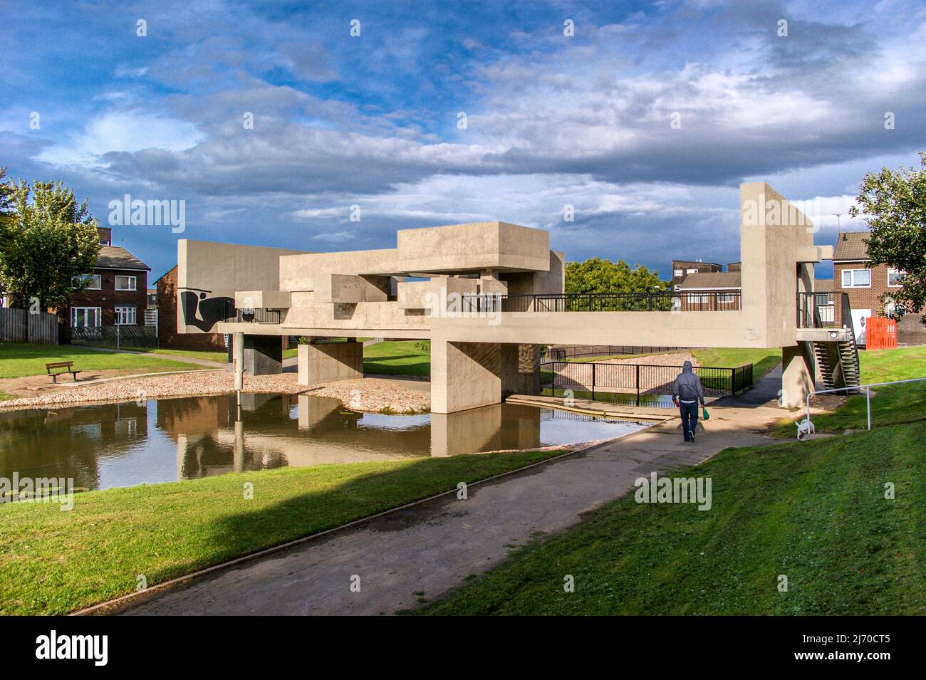 Apollo Pavilion, Peterlee, County Durham, di Victor Pasmore, 1969 Vedi anche C57P2K Foto Stock