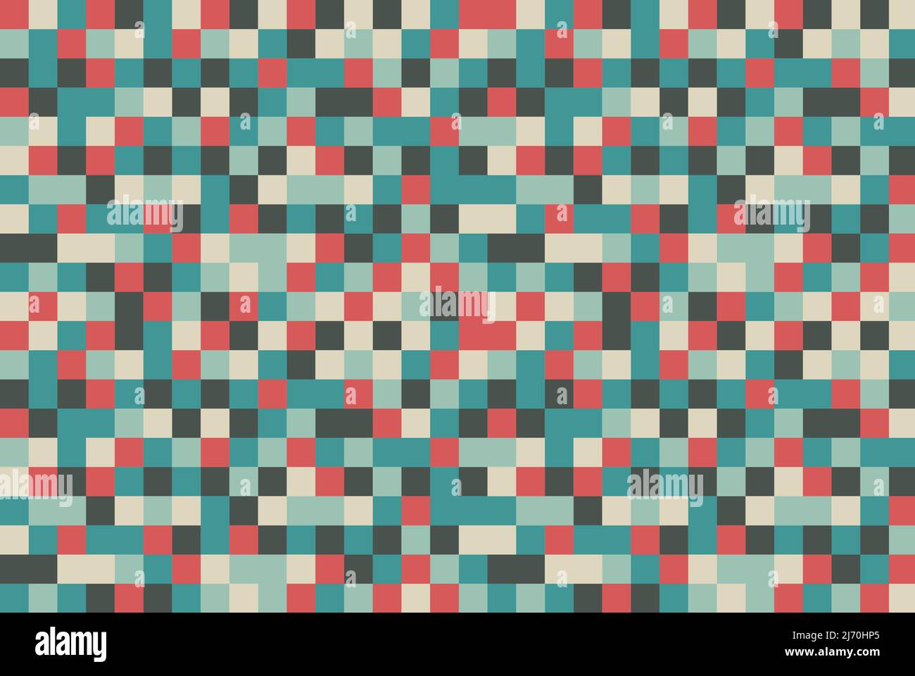 Pixel quadrato sfondo colorato, colore pastello minimo sfondo quadrato, cubo astratto retro sfondo colore Illustrazione Vettoriale