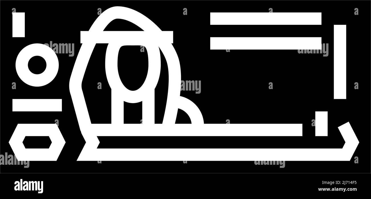 bahraini dinar bhd icona glifo vettore illustrazione Illustrazione Vettoriale