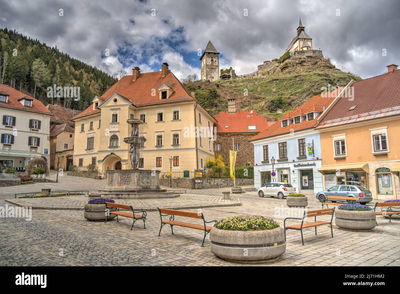 Friesach, Austria, immagine HDR Foto Stock