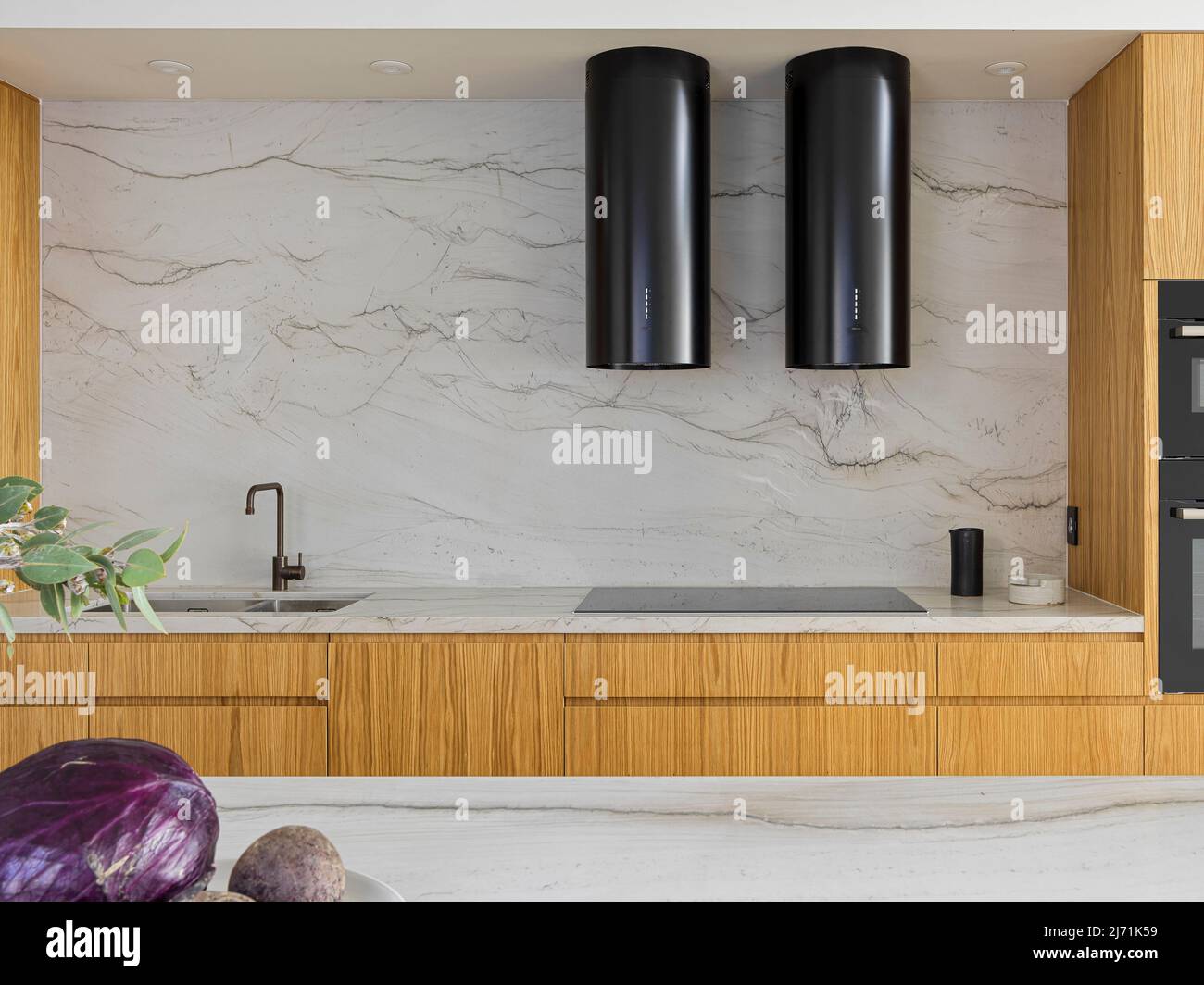 Dettagli cucina. Balmain House, Balmain, Australia. Architetto: TW Architects, 2022. Foto Stock