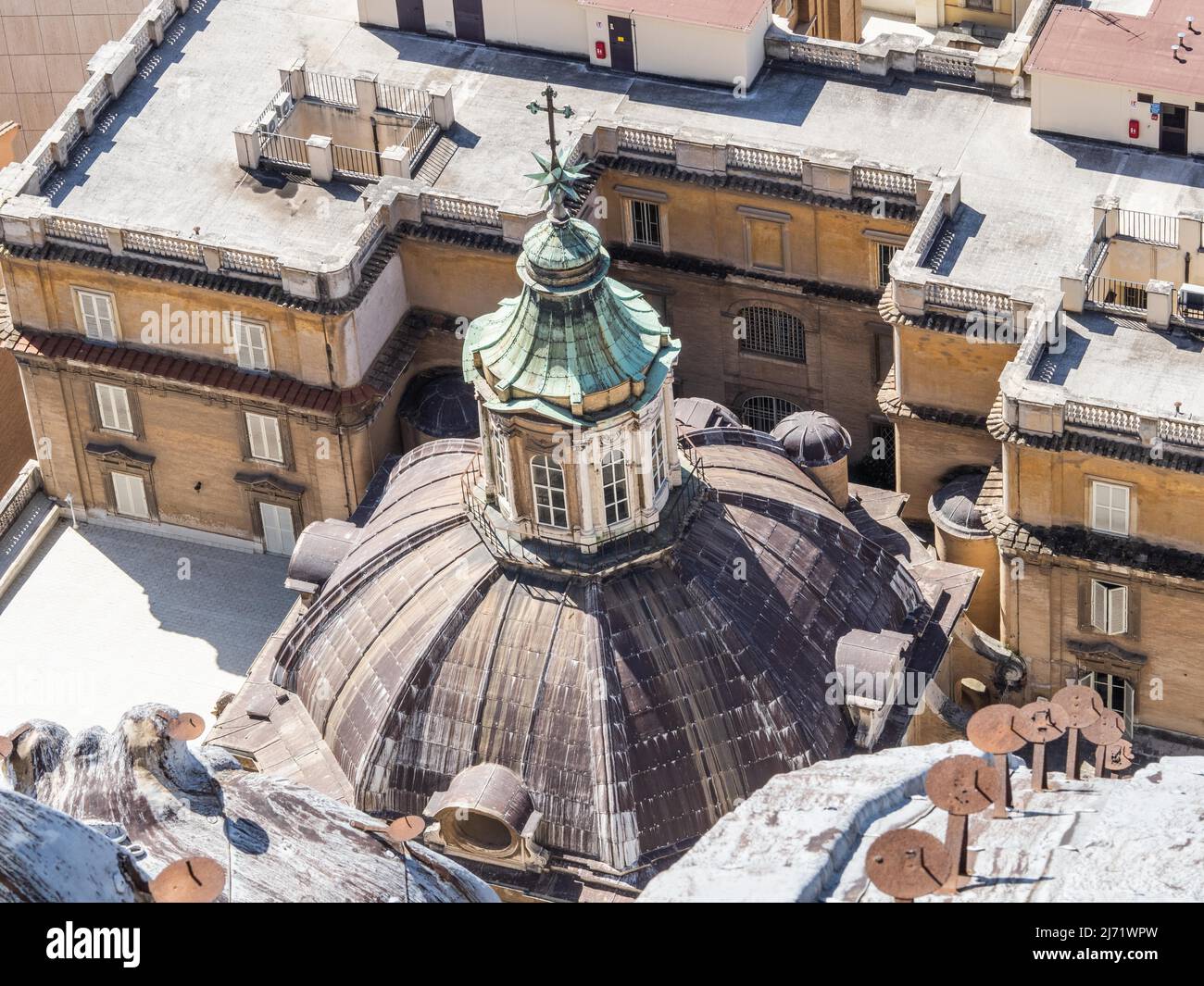 Blick vom Petersdom, Vatikanstadt, Rom, Lazio, Italien Foto Stock