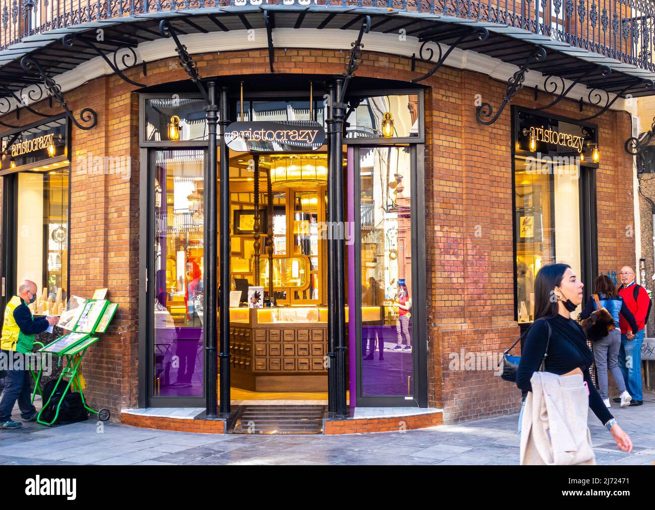 Aristocrazy Sevilla, gioielleria in alta strada a Siviglia, Spagna Foto Stock