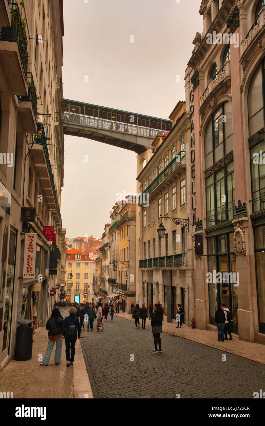 Elevador de Santa Justa Foto Stock