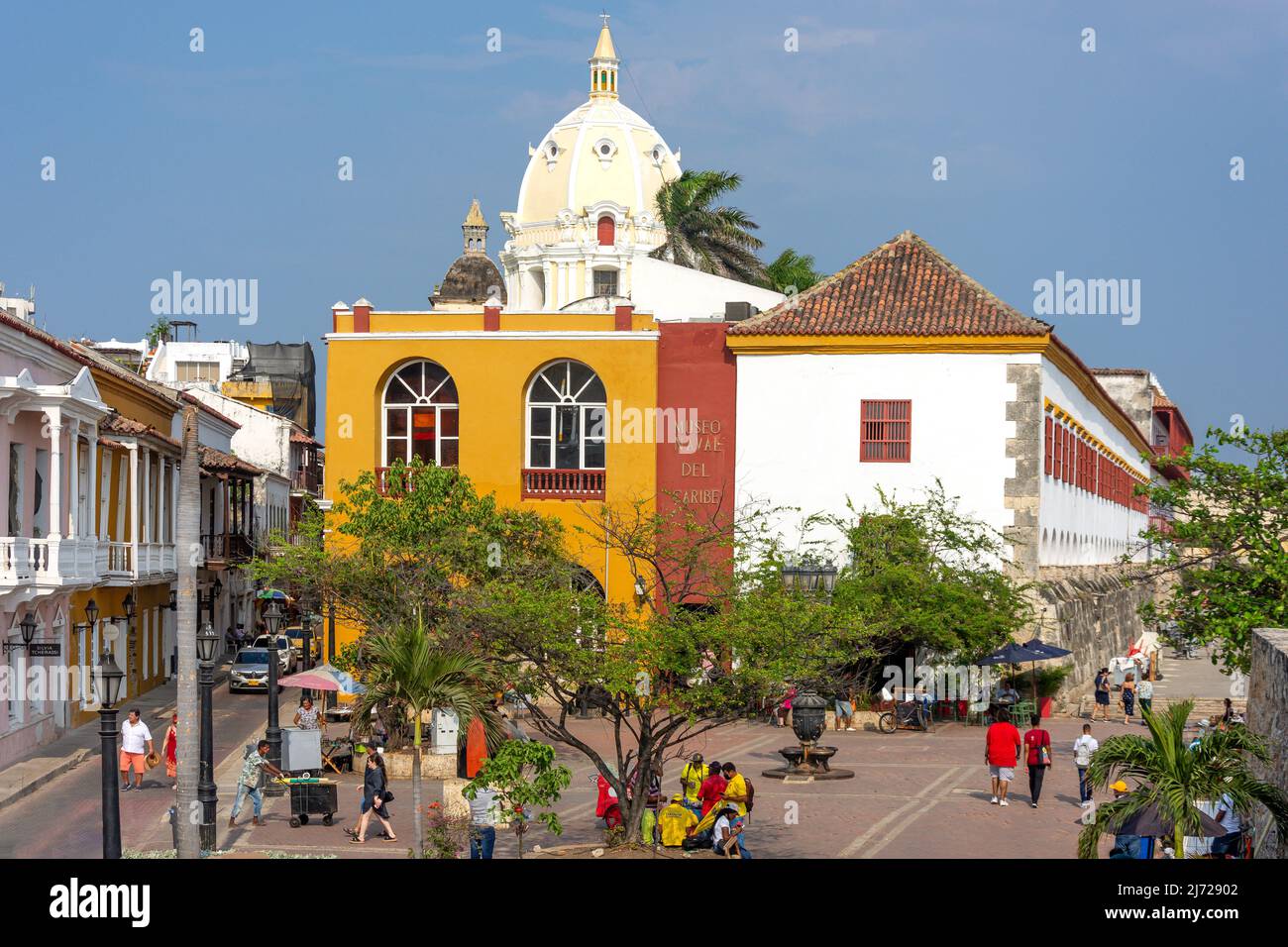 Città storica murata di Cartagena, Cartagena, Bolivar, Repubblica di Colombia Foto Stock
