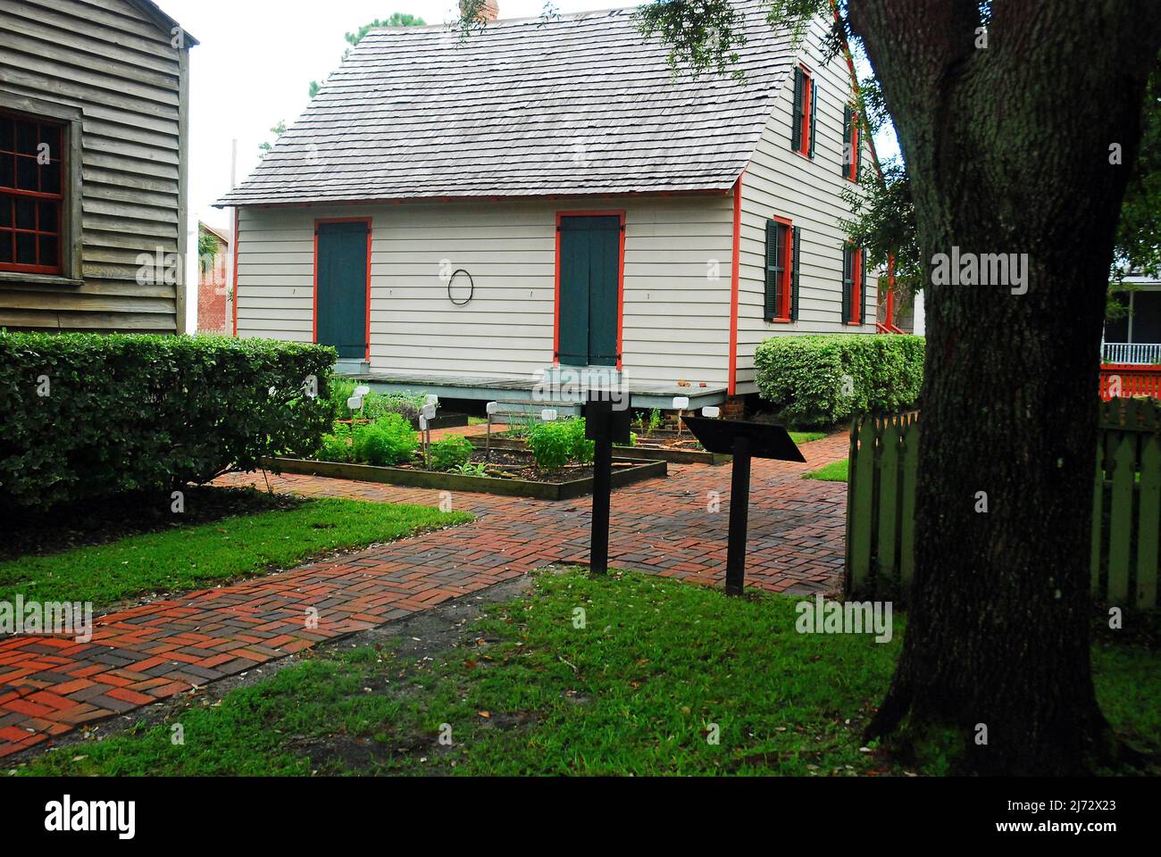 Il Julee Cottage nel quartiere storico di Siviglia di Pensacola, Florida Foto Stock
